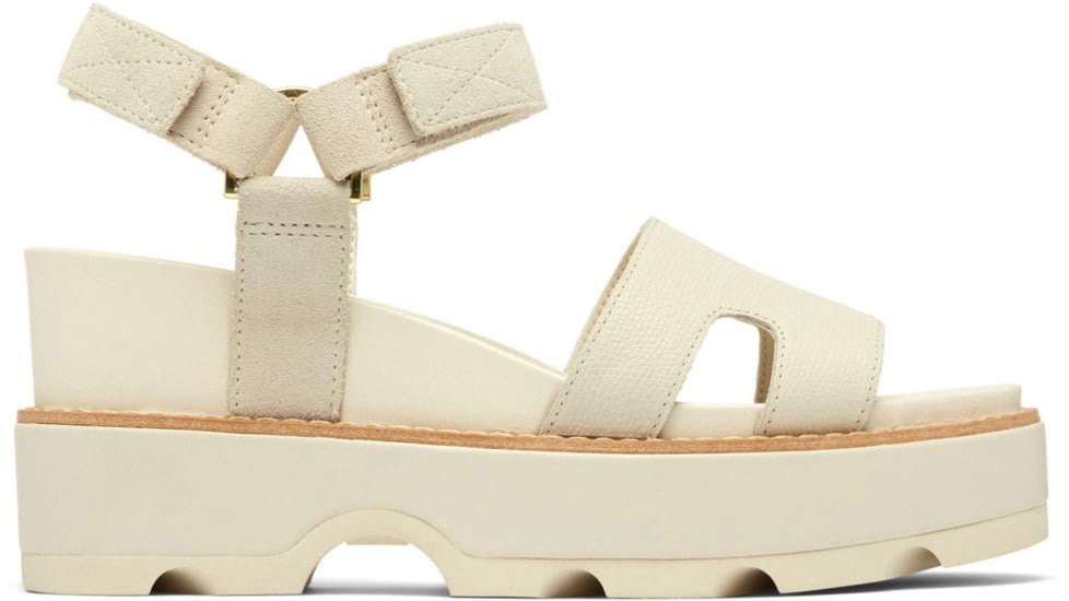 Sorel Joanie IV Ankle Strap Wedge Sandals - Womens, Chalk/Chalk, 12, 2069781-191-12