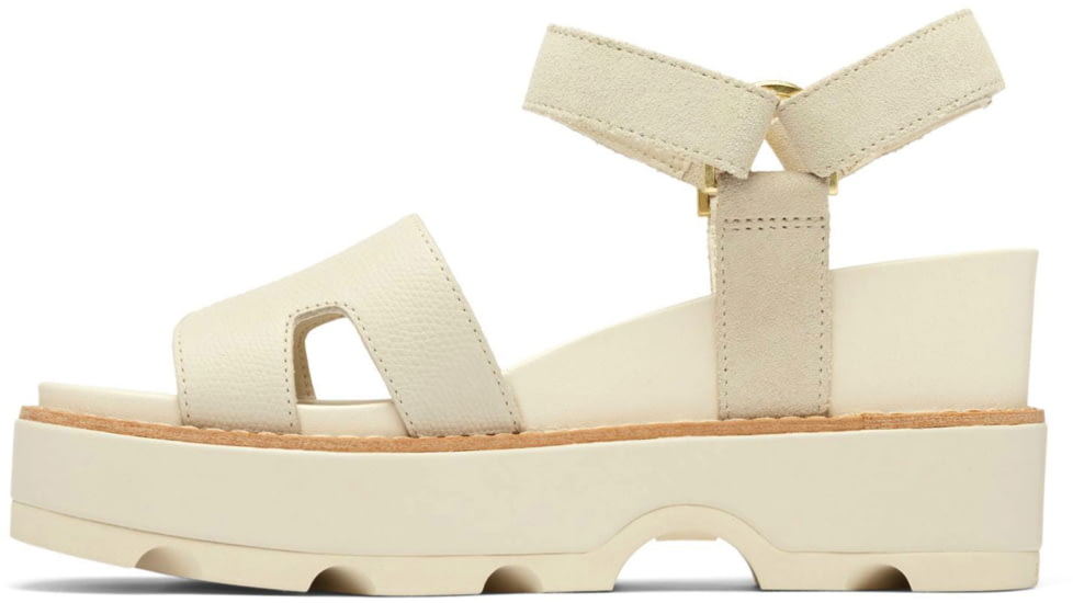 Sorel Joanie IV Ankle Strap Wedge Sandals - Womens, Chalk/Chalk, 12, 2069781-191-12