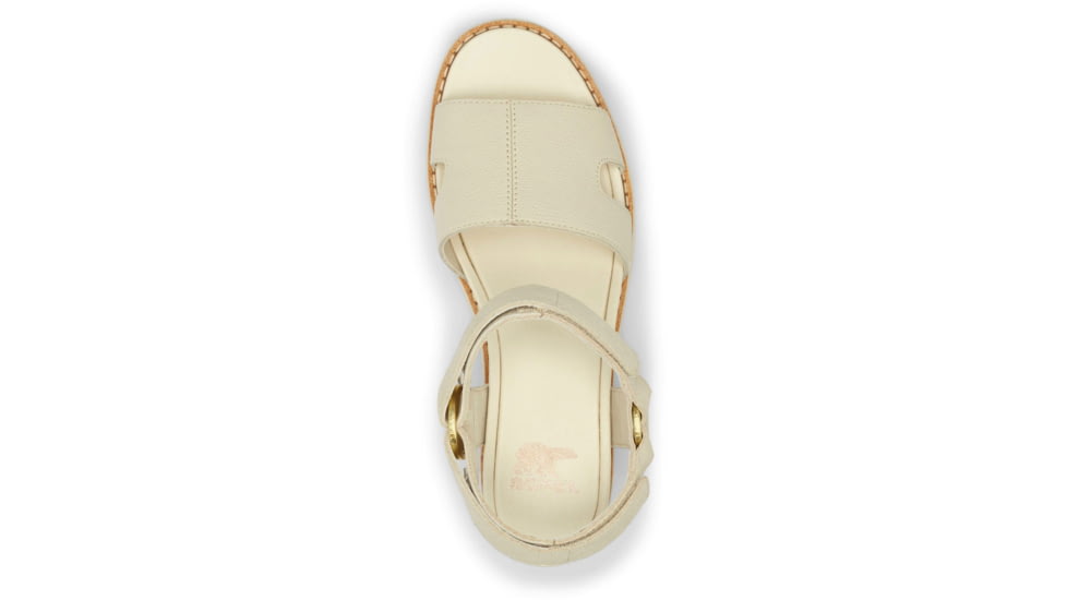 Sorel Joanie IV Ankle Strap Wedge Sandals - Womens, Chalk/Chalk, 12, 2069781-191-12