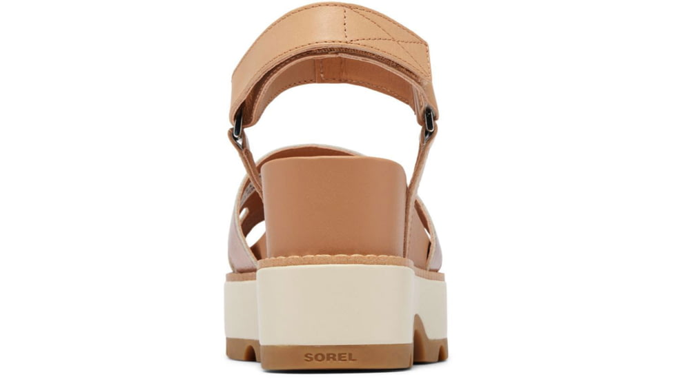 Sorel Joanie IV Ankle Strap Wedge Sandals - Womens, Honest Beige/Gum 17, 8.5, 2069781-246-8.5