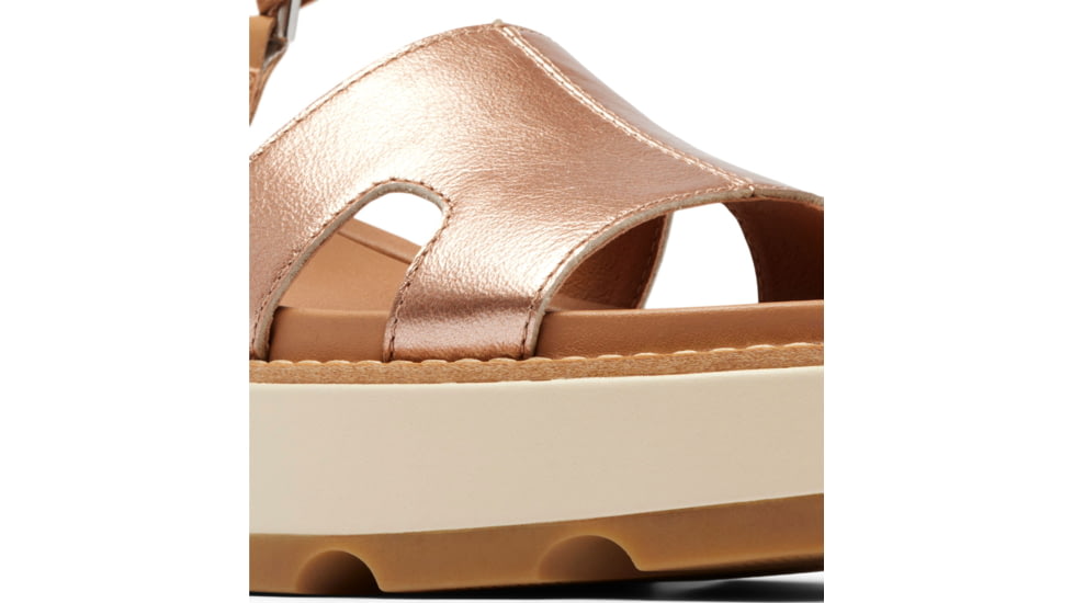 Sorel Joanie IV Ankle Strap Wedge Sandals - Womens, Honest Beige/Gum 17, 8.5, 2069781-246-8.5