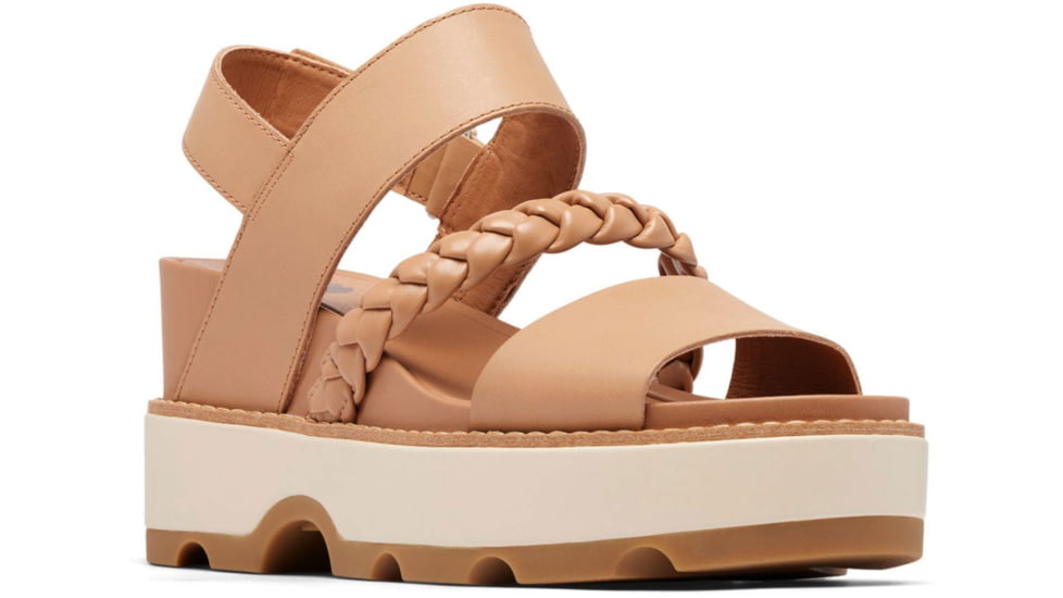 Sorel Joanie IV Slingback Wedge Sandals - Womens, Honest Beige/Bleached Ceramic, 6.5, 2069801-246-6.5