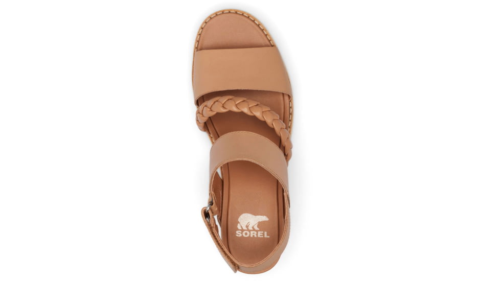 Sorel Joanie IV Slingback Wedge Sandals - Womens, Honest Beige/Bleached Ceramic, 6.5, 2069801-246-6.5