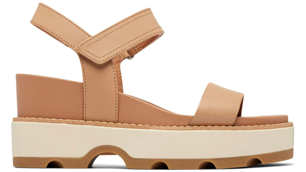 Sorel Joanie IV Y Strap Wedge Sandals - Womens, Honest Beige/Bleached Ceramic, 6, 2076831-243-6
