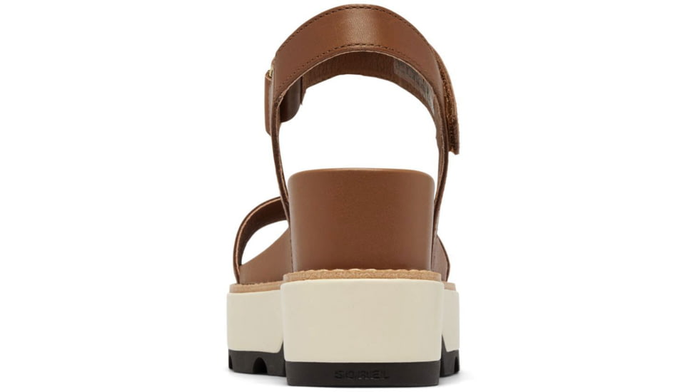Sorel Joanie IV Y Strap Wedge Sandals - Womens, Velvet Tan/Blackened Brown, 5, 2076831-242-5