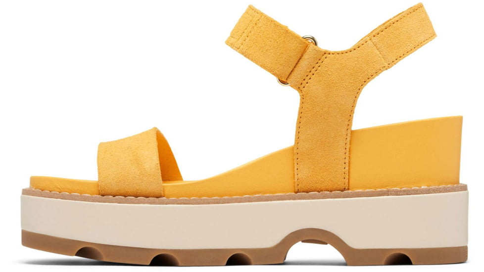 Sorel Joanie IV Y Strap Wedge Sandals - Womens, Yellow Ray/Honey White, 10, 2076831-765-10