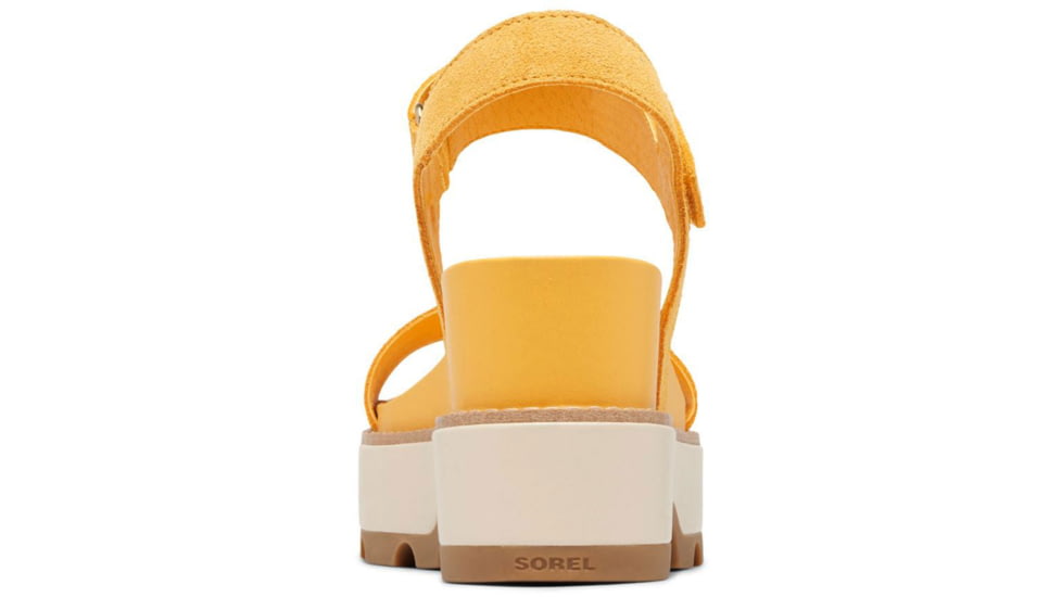 Sorel Joanie IV Y Strap Wedge Sandals - Womens, Yellow Ray/Honey White, 10, 2076831-765-10