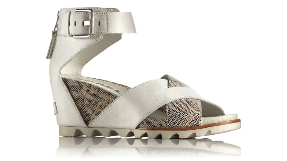 Sorel Joanie Sandal II Leather and Suede Womens, Sea Salt, 7 US, 1787331125-7