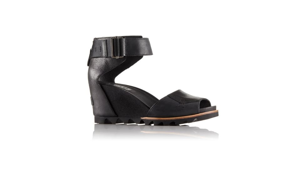 Sorel Joanie Sandal - Women's-Black/Sea Salt-Medium-6