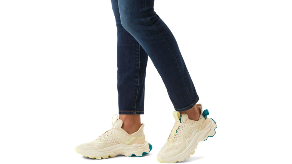 Sorel Kinetic Breakthru Day Lace Sneakers - Womens, Bleached Ceramic/White, 8.5 US, 1986301-165-8.5