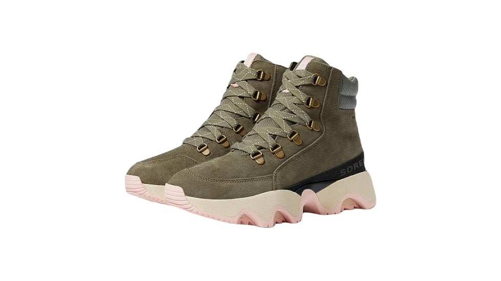 Sorel Kinetic Impact Caribou WP Boots - Womens, Stone Green/Chalk, 7US, 2058691397-7