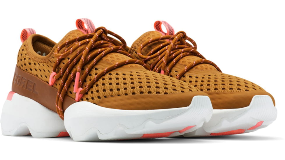 Sorel Kinetic Impact Lace Sneakers - Womens, Burnished Amber, Coral Glow, 8, 1942111-795-8