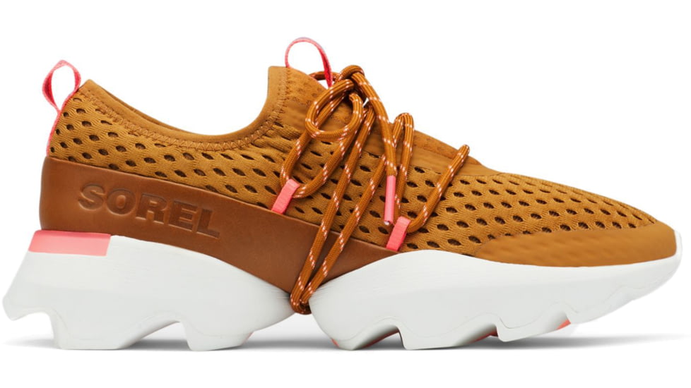 Sorel Kinetic Impact Lace Sneakers - Womens, Burnished Amber, Coral Glow, 8, 1942111-795-8