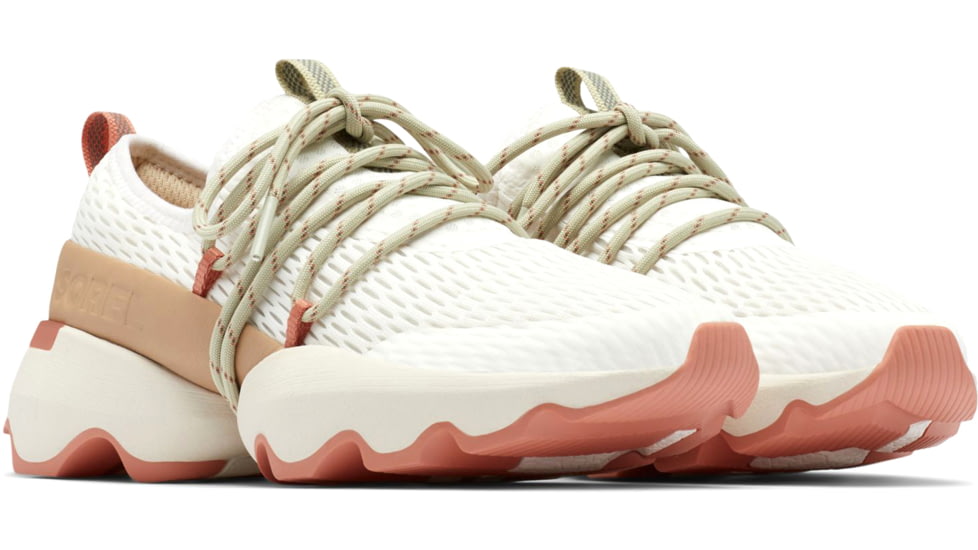 Sorel Kinetic Impact Lace Sneakers - Womens, Sea Salt, Stone Green, 7, 1986491-125-7