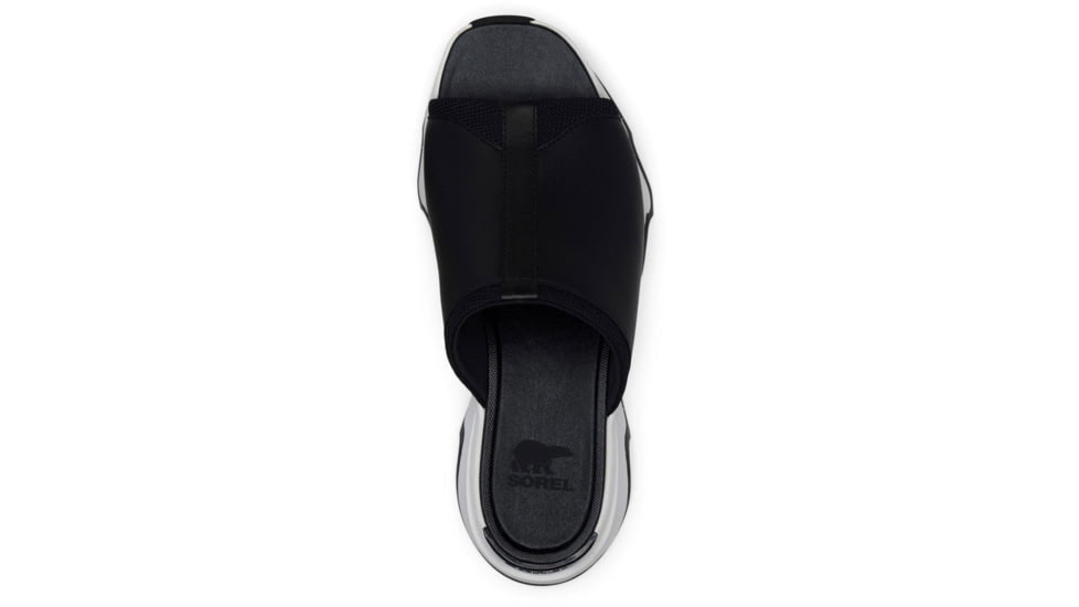 Sorel Kinetic Impact Slide High Sandal - Womens, Black/Sea Salt, 6, 2030471-010-6