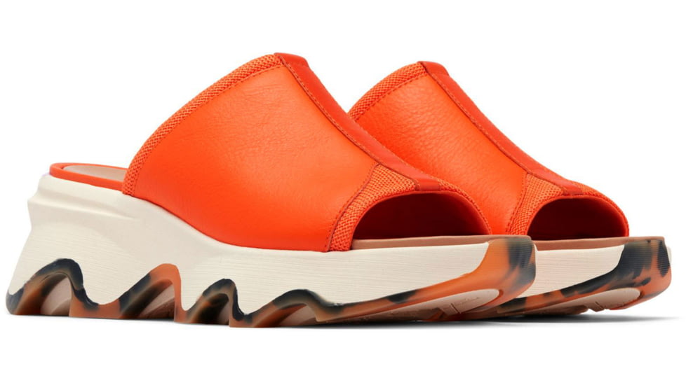 Sorel Kinetic Impact Slide High Sandal - Womens, Optimized Orange/Honey White, 7, 2030471-862-7
