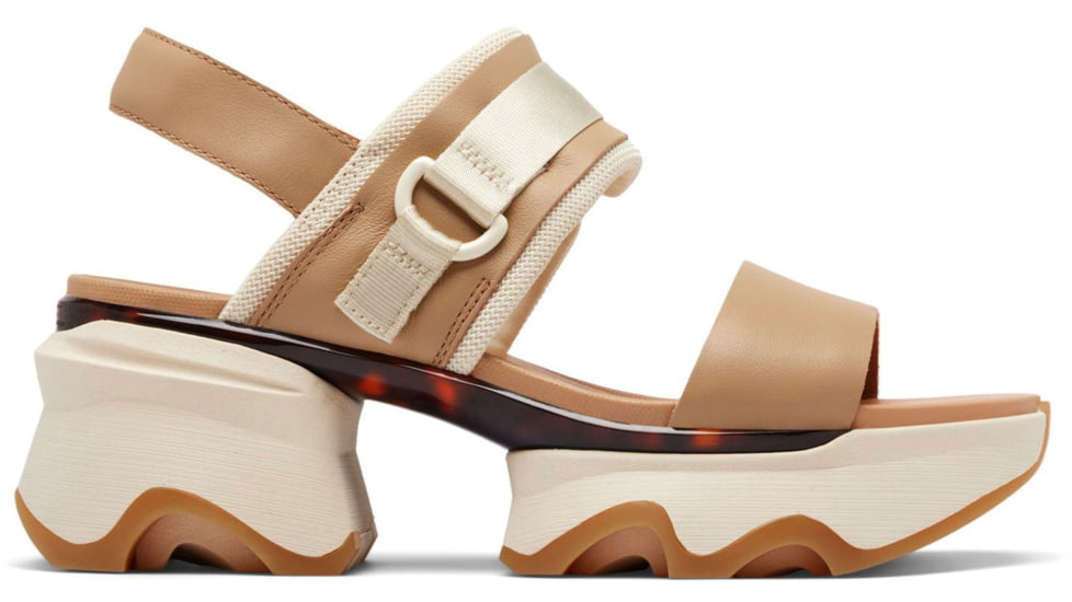 Sorel Kinetic Impact Slingback Heel Sandal - Womens, Honest Beige/Honey White, 10.5, 2030481-247-10.5