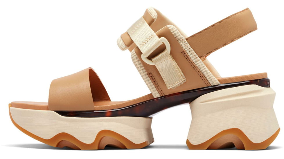 Sorel Kinetic Impact Slingback Heel Sandal - Womens, Honest Beige/Honey White, 10.5, 2030481-247-10.5