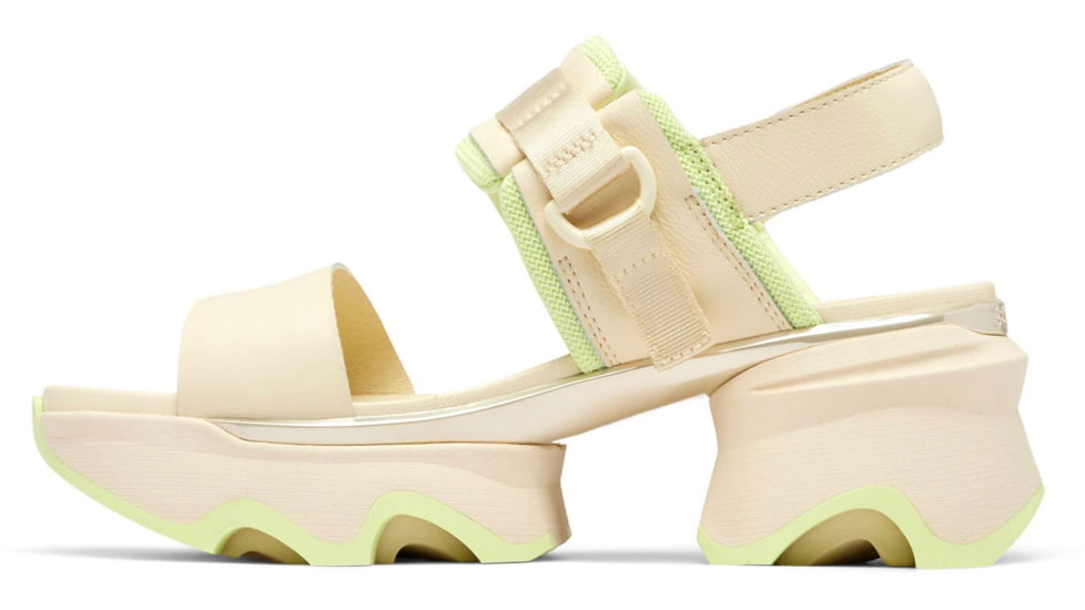 Sorel Kinetic Impact Slingback Heel Sandal - Womens, Honey White/Luminous Lime, 9, 2030481-292-9