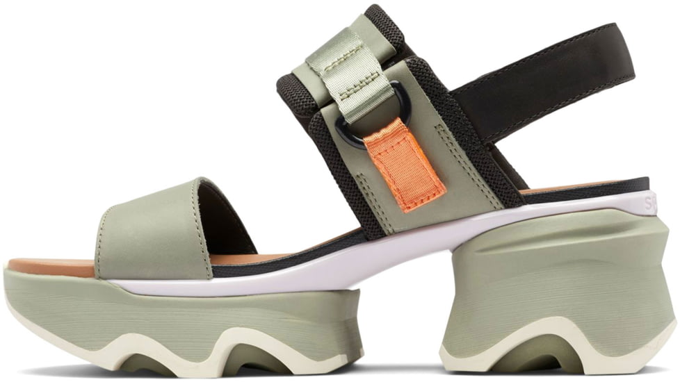 Sorel Kinetic Impact Slingback Heel Sandals - Womens, Safari/Jet, 8 US, 2030481-348-8