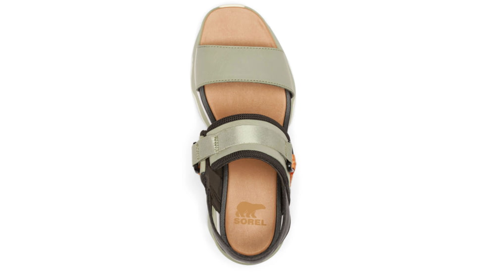 Sorel Kinetic Impact Slingback Heel Sandals - Womens, Safari/Jet, 8 US, 2030481-348-8