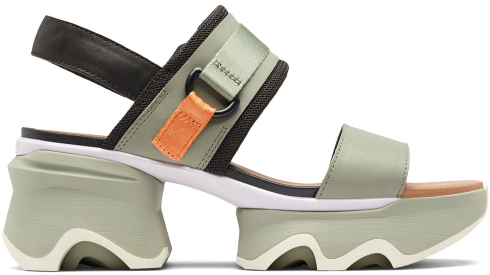 Sorel Kinetic Impact Slingback Heel Sandals - Womens, Safari/Jet, 8 US, 2030481-348-8