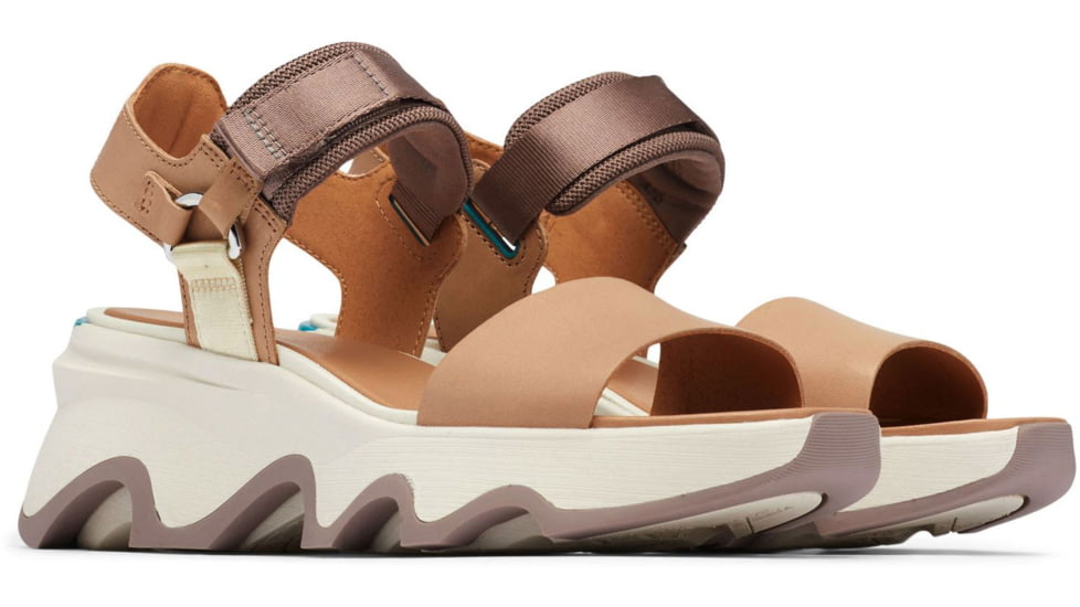 Sorel Kinetic Impact Y-Strap High Sandal - Womens, Honest Beige/Chalk, 9.5, 2030461-246-9.5