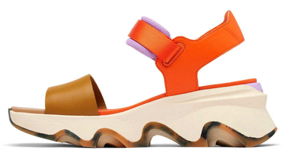 Sorel Kinetic Impact Y-Strap High Sandal - Womens, Optimized Orange/Honey White, 11, 2030461-862-11