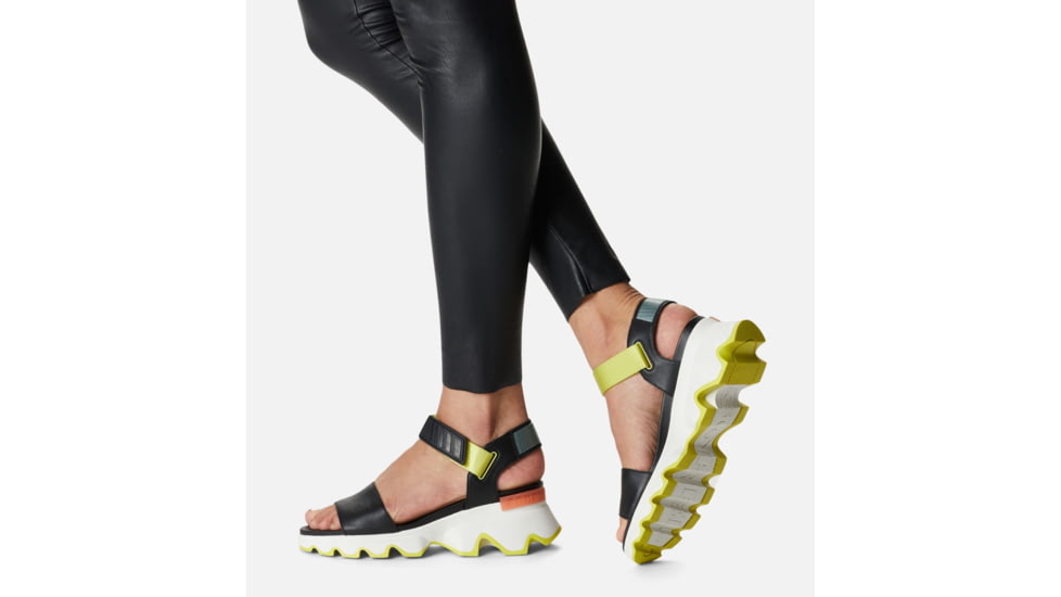 Sorel Kinetic Sandals - Womens, Black/Sea Salt, 9 US, 1891901-012-9