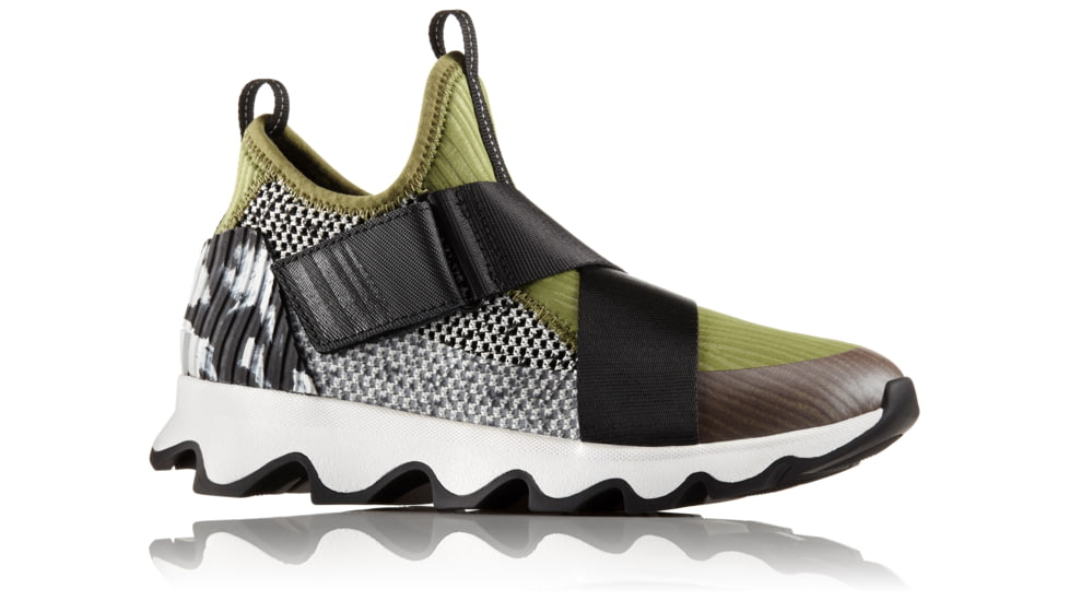 Sorel Kinetic Sneak Casual Shoes - Women's, Olive Drab/White, 10.5 US, 1776271389-10.5