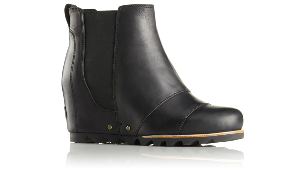 Sorel Lea Wedge Casual Boot - Women's-Black-Medium-6.5