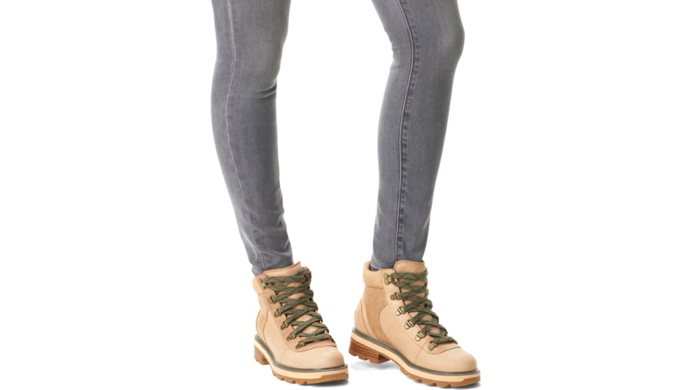Sorel Lennox Hiker STKD Waterproof Boot - Womens, Canoe, Stone Green, 7, 2009291-262-7