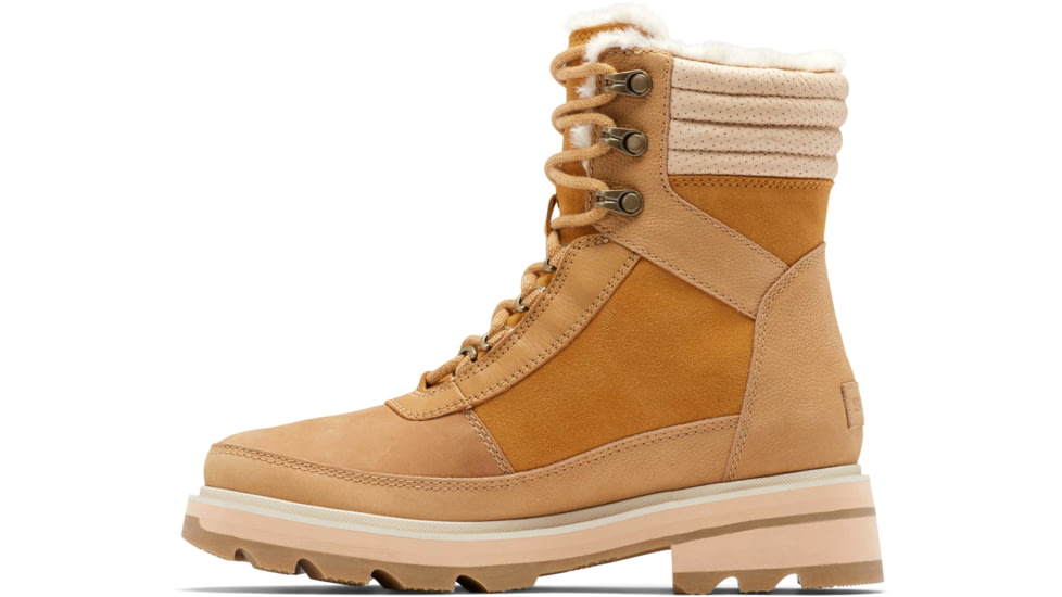 Sorel Lennox Lace Cozy STKD Waterproof Boot - Womens, Geo Yellow, Curry, 9, 2009271-712-9
