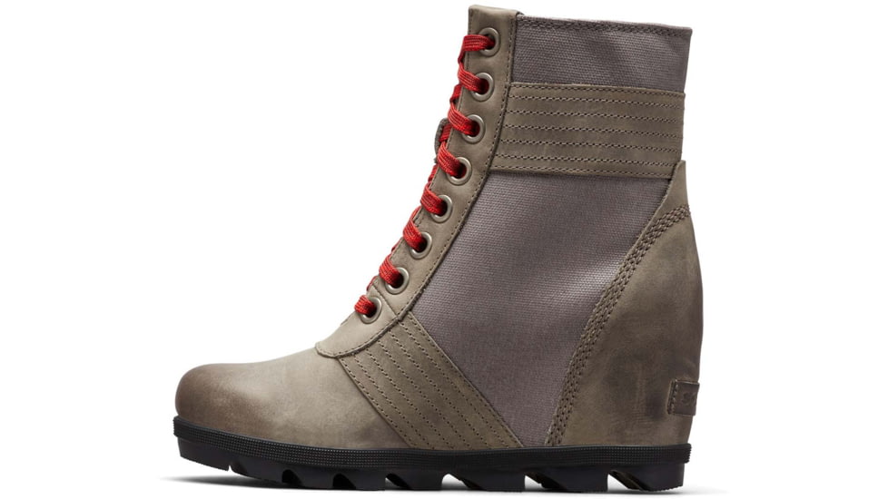 Sorel Lexie Wedge Boot - Womens, Quarry, 10.5 US, 1808531051-10.5