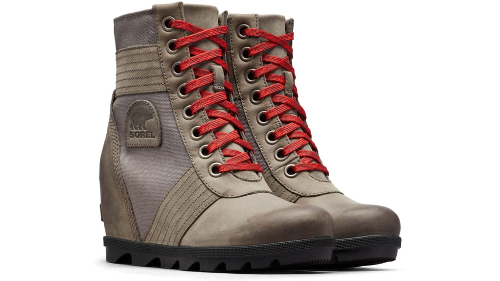 Sorel Lexie Wedge Boot - Womens, Quarry, 10.5 US, 1808531051-10.5