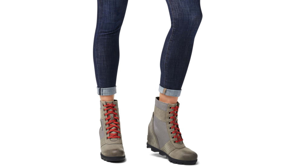 Sorel Lexie Wedge Boot - Womens, Quarry, 10.5 US, 1808531051-10.5