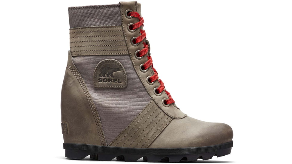 Sorel Lexie Wedge Boot - Womens, Quarry, 10.5 US, 1808531051-10.5