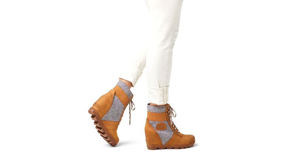 Sorel Lexie Wedge Boots - Women's, FELT Camel Brown, 8.5, 1877171224-8.5