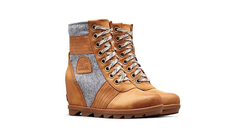 Sorel Lexie Wedge Boots - Women's, FELT Camel Brown, 8.5, 1877171224-8.5