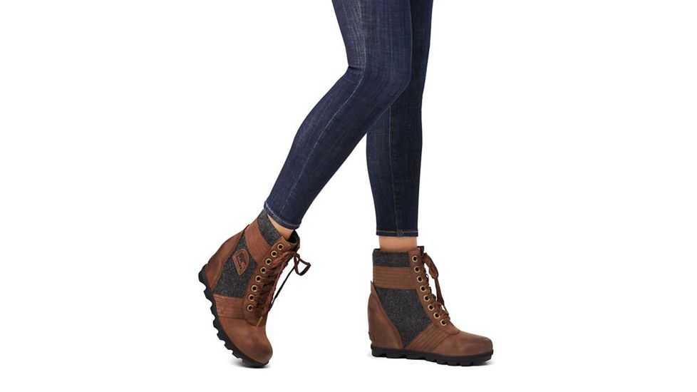 Sorel Lexie Wedge Boots - Women's, FELT Tobacco, 10, 1877171256-10
