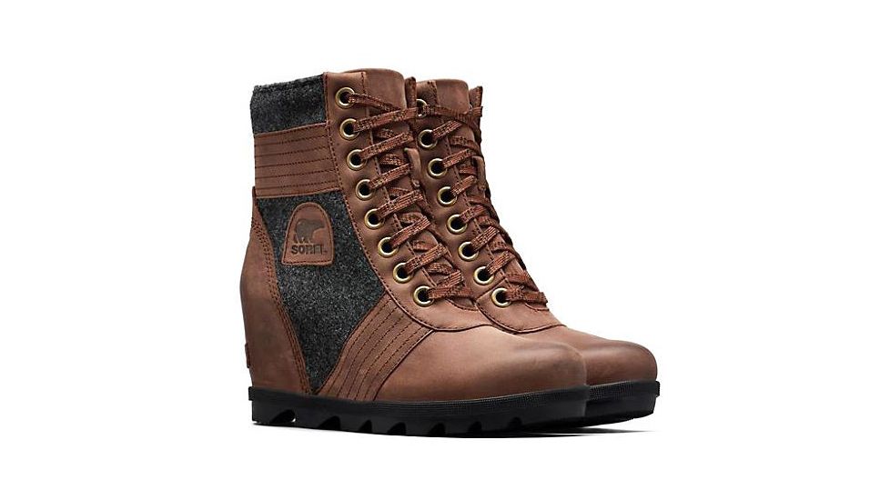 Sorel Lexie Wedge Boots - Women's, FELT Tobacco, 10, 1877171256-10