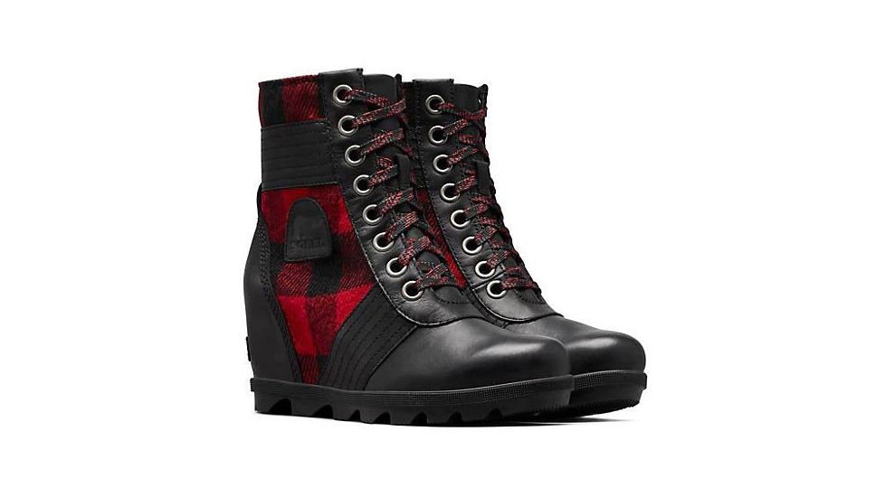 Sorel Lexie Wedge Boots - Women's, TARTAN Black, 10, 1877151010-10