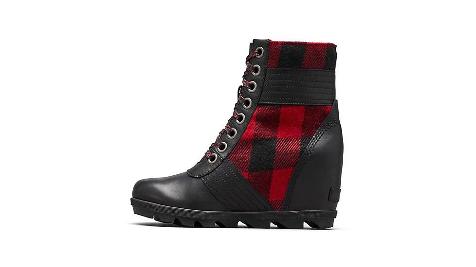 Sorel Lexie Wedge Boots - Women's, TARTAN Black, 10, 1877151010-10