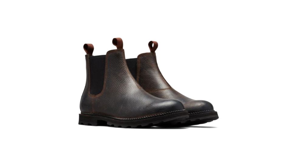 Sorel Madson Chelsea WP Boots - Mens, Tobacco, Black, 11, 1872001256-11