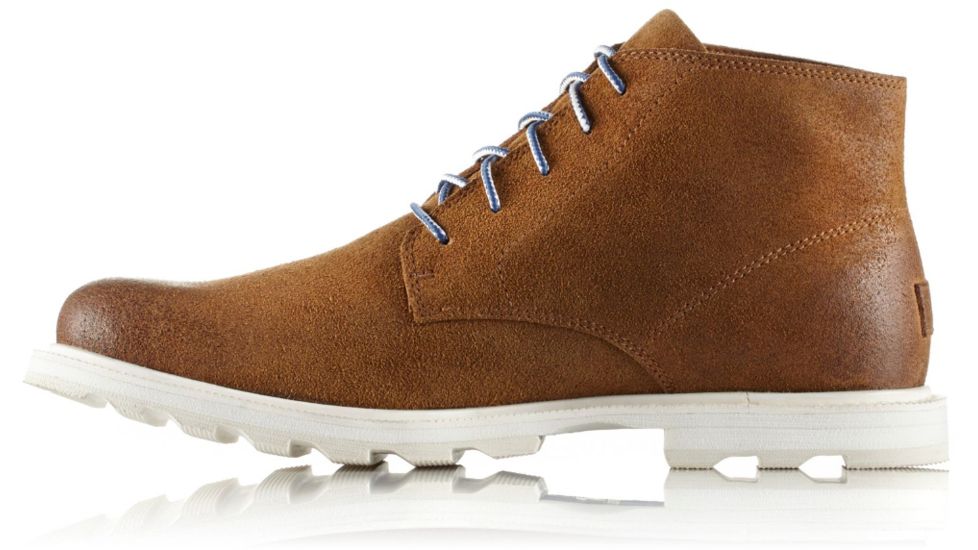 Sorel Madson Chukka Waterproof Suede Casual Boot, Mens, Camel Brown/Sea Salt, 11 US, 1775851224-11