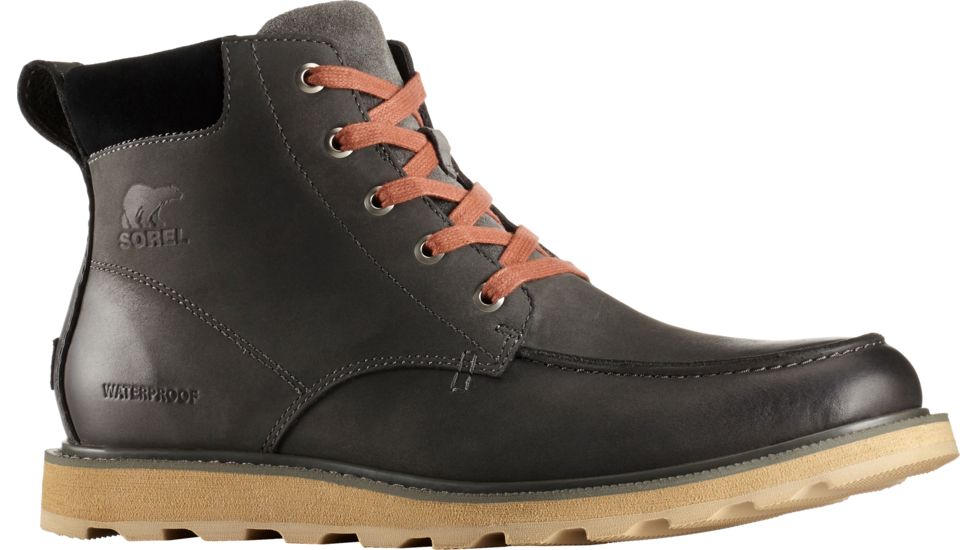 Sorel Madson Moc Toe Waterproof Casual Boot - Men's-Grill/Black-Medium-8