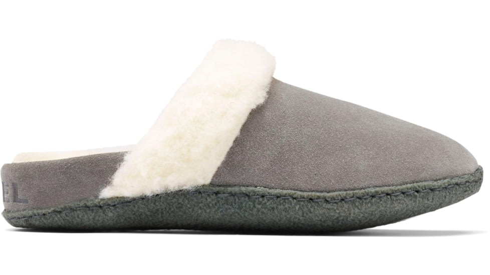 Sorel Nakiska Slide II Slipper - Womens, Quarry, Grill, 8, 1902881-053-8