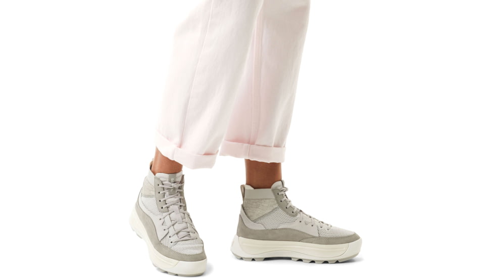 Sorel Ona 503 Knit Mid Sneakers - Womens, Moonstone/Dove, 7.5 US, 2033981-009-7.5