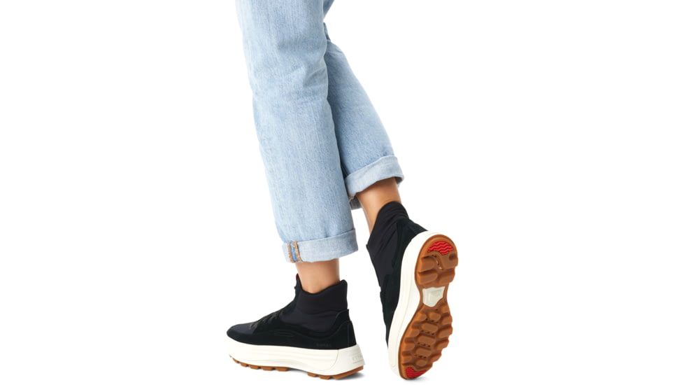 Sorel Ona 503 Mid Sneaker - Womens, Black, Jet, 7, 2009001-010-7