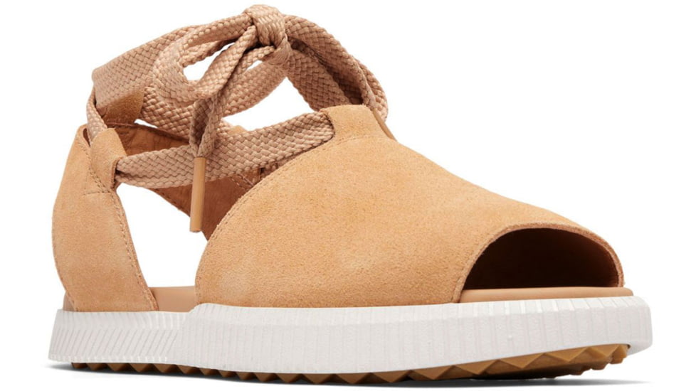 Sorel Ona Streetworks Drille Flat Sandal - Womens, Honest Beige/Sea Salt, 8.5, 2069891-246-8.5